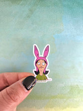 Load image into Gallery viewer, Louise Belcher Eye Twitch Vinyl Sticker, Bob's Burgers Sticker, Bob's Burgers Gift