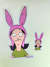 Load image into Gallery viewer, Louise Belcher Eye Twitch Vinyl Sticker, Bob's Burgers Sticker, Bob's Burgers Gift