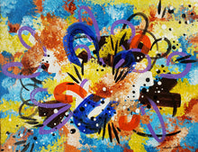 Load image into Gallery viewer, "Autumn Creek" 11"x14" Original Abstract Acrylic Painting