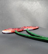 Load image into Gallery viewer, Ludo Cherries 9"x12" Button and Bead Art