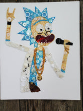 Load image into Gallery viewer, Rick and Morty Button & Bead Art
