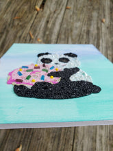 Load image into Gallery viewer, Baby Panda and Donut Bead Art