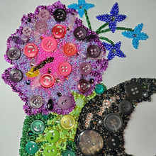 Load image into Gallery viewer, Hibiscus and Skull Bead Art