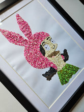 Load image into Gallery viewer, Louise Belcher wall art, Paper Mosaic, Bob's Burgers Fan Art
