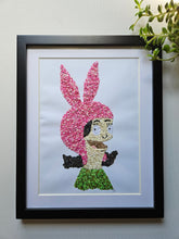 Load image into Gallery viewer, Louise Belcher wall art, Paper Mosaic, Bob's Burgers Fan Art