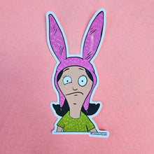 Load image into Gallery viewer, Louise Belcher Eye Twitch Vinyl Sticker, Bob's Burgers Sticker, Bob's Burgers Gift