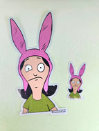 Louise Belcher Eye Twitch Vinyl Sticker, Bob's Burgers Sticker, Bob's Burgers Gift