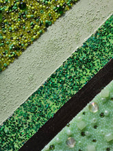 Load image into Gallery viewer, Green Stripe Bead Art Original
