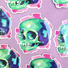 Load image into Gallery viewer, Green Skull Vinyl Sticker
