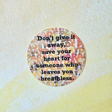 Load image into Gallery viewer, Mayday Parade Lyrics Sticker
