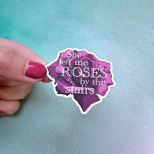 Load image into Gallery viewer, She Left Me Roses by the Stairs Sticker
