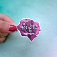 She Left Me Roses by the Stairs Sticker