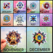 Load image into Gallery viewer, Birth Month Vinyl Stickers
