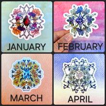 Load image into Gallery viewer, Birth Month Vinyl Stickers
