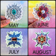 Load image into Gallery viewer, Birth Month Vinyl Stickers
