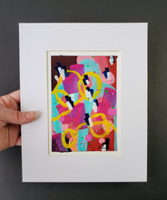 Load image into Gallery viewer, &quot;Handbag Happenings&quot;, 5&quot;x7&quot;, Original Abstract Acrylic Painting
