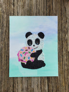 Baby Panda and Donut Bead Art