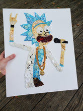 Load image into Gallery viewer, Rick and Morty Button &amp; Bead Art
