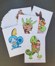 Load image into Gallery viewer, Pokémon Snack Pack Drawings, Pokémon Art, Nerdy Art, Food Art, Pokémon Gift, Original artwork, Kid&#39;s Room Decor, Anime Art, Pokémon Fan Art
