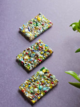 Load image into Gallery viewer, Multi-color Refrigerator Magnets, Rainbow Kitchen Decor, File Cabinet Magnets, Unique Gift, Handmade Decor, Bead Art
