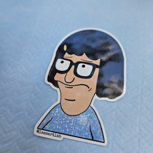 Load image into Gallery viewer, Everything Is Fine Face Tina Belcher, Bob&#39;s Burgers Sticker, Bob&#39;s Burgers Gift, Tina Sticker, Bob&#39;s Burgers Tina, Belcher Sticker
