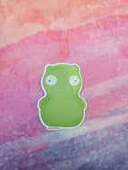 Glow-in-the-dark Kuchi Kopi vinyl sticker, Bob's Burgers Sticker, Waterproof Sticker, Waterbottle sticker, Tiny Stickers, Sticker for Laptop