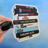 Stephen King Book Stack Sticker