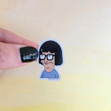 Load image into Gallery viewer, Everything Is Fine Face Tina Belcher, Bob&#39;s Burgers Sticker, Bob&#39;s Burgers Gift, Tina Sticker, Bob&#39;s Burgers Tina, Belcher Sticker
