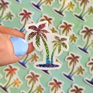 Rainbow Palm Tree Sticker